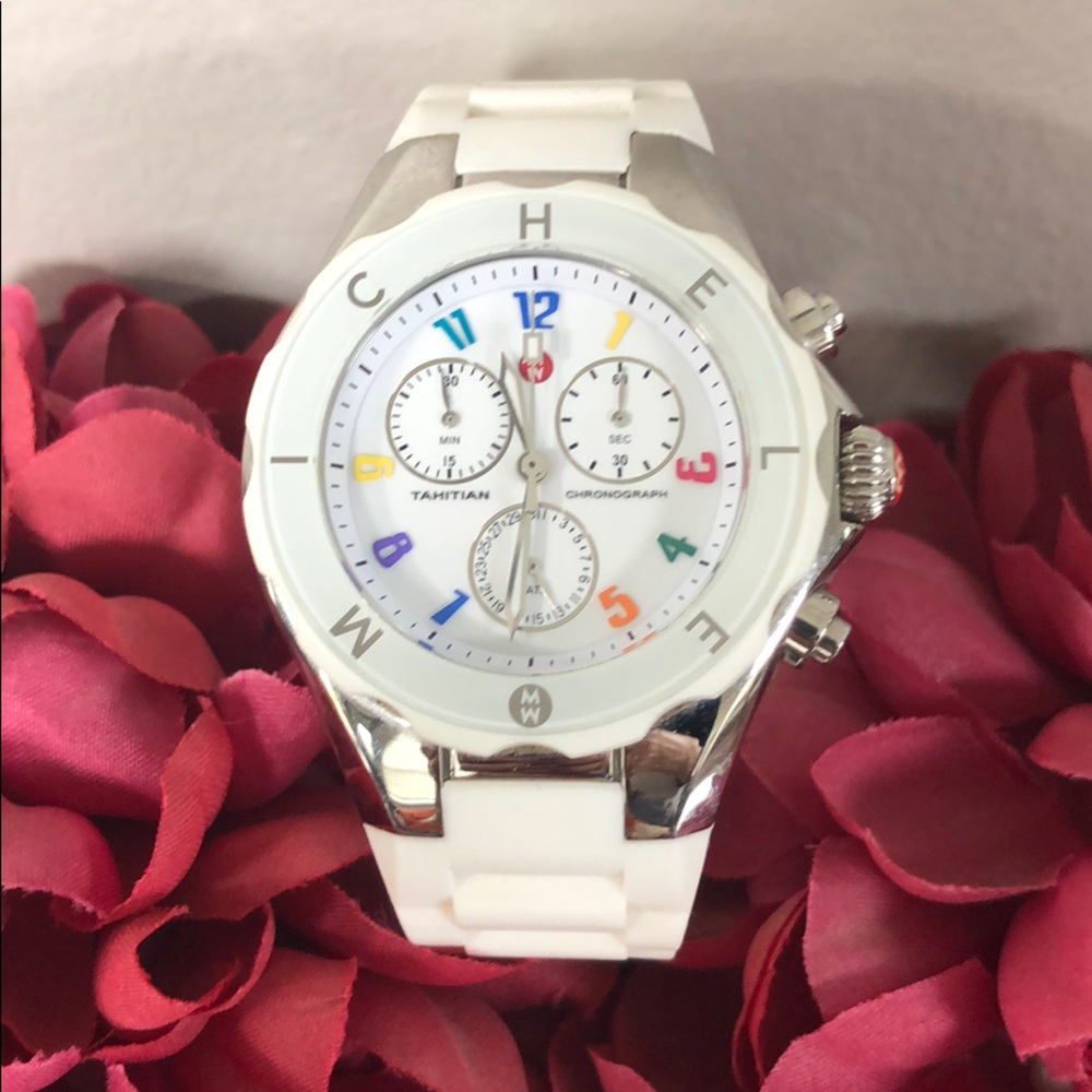 Authentic Michele large Tahitian Jellybean watch